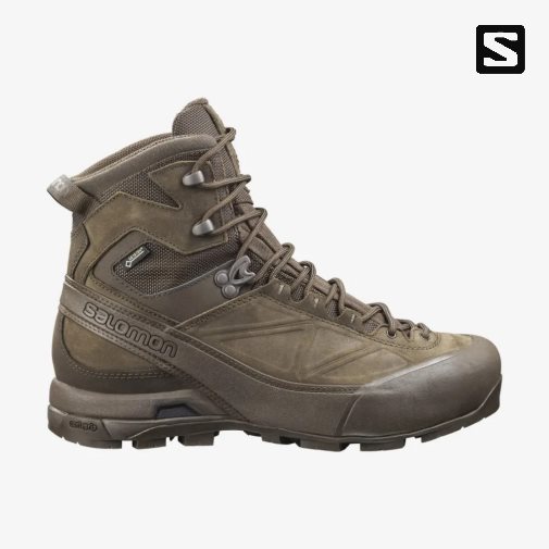 Botas Táticas Salomon X Alp GTX Forces Masculino Marrom | PT A51034